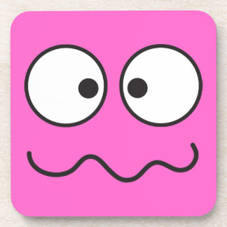Crazy insane face cross eyed coaster
