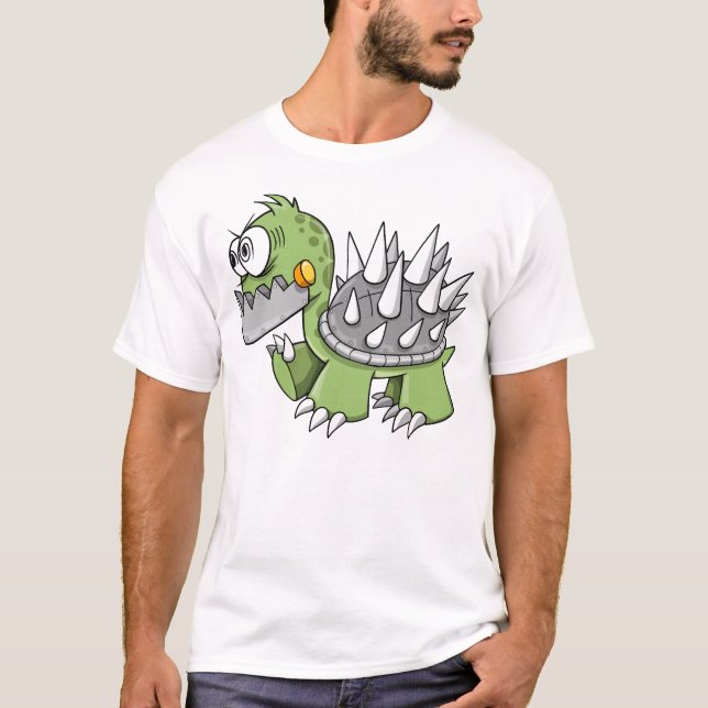 Crazy Insane War Turtle  T-Shirt (Front)