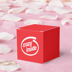 Crazy inside favour box