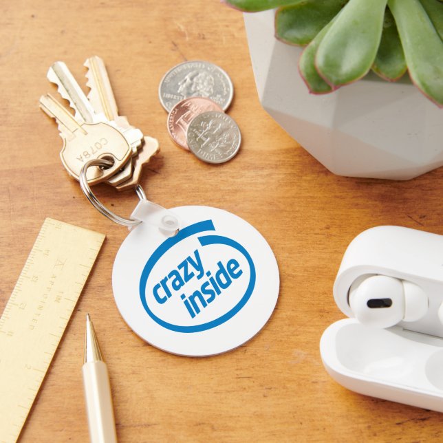 Crazy inside key ring (Desk)