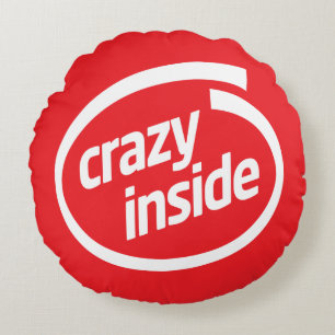 Crazy inside round cushion