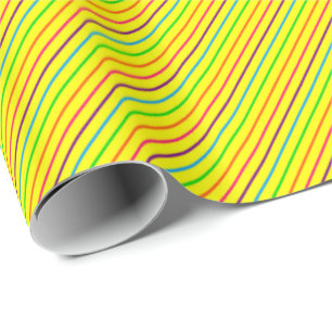 Crazy Kids Colors 04-Striped Gift Wrap