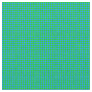 CRAZY KIDS COLORS-Gingham 05-Blue-Green-Fabrics Fabric