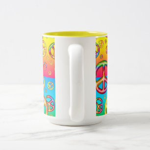 Crazy Kids Colours-PEACE OUT-2 Toned Mug