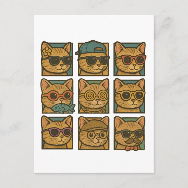 Crazy Kitty Club  Postcard (Front)