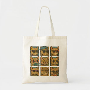 Crazy Kitty Club Tote Bag