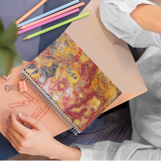 Crazy Lace Agate Pattern Notebook (In Situ)