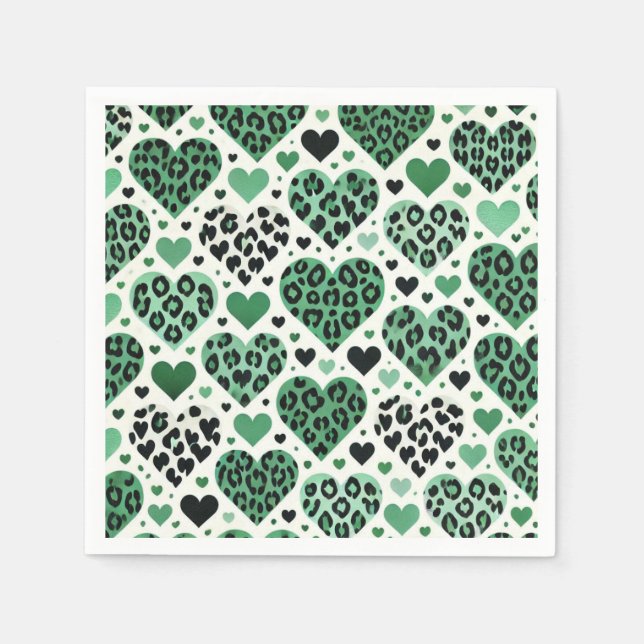 Crazy Love (Green) Napkin (Front)