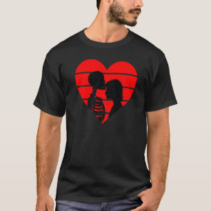 Crazy Love Hurt Broken Heart Pain Skeleton Bloody  T-Shirt