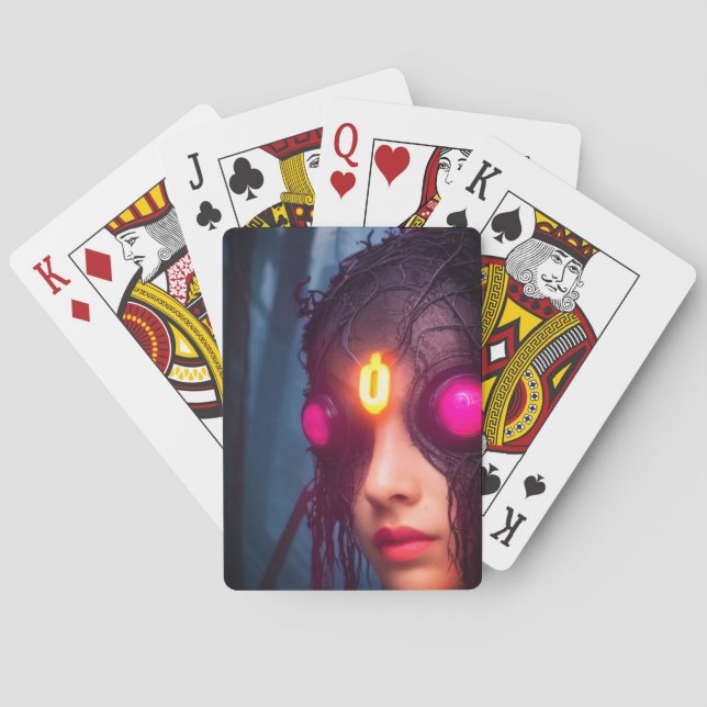 Crazy Mask Playing Cards (Back)