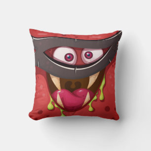 Crazy Masked Red Monster Cushion