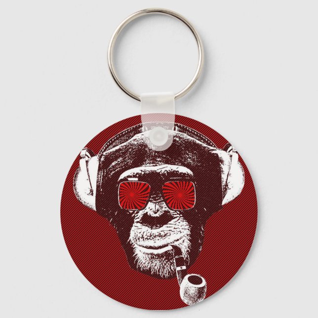 Crazy monkey key ring (Front)