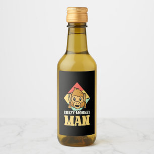 Crazy Monkey Man Wine Label