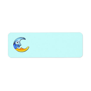 Crazy Moon Return Address Label
