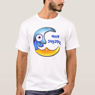 Crazy "Moon Shredder" Cartoon T-Shirt