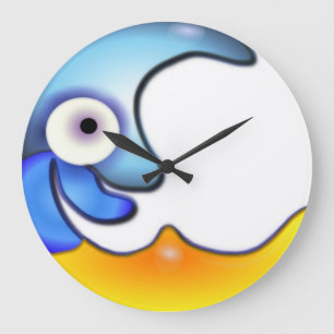 Crazy Moon Wall Clock