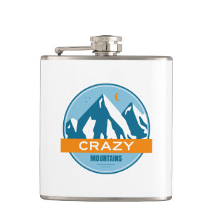 Crazy Mountains Montana Hip Flask