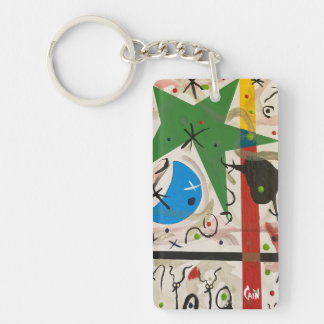 CRAZY NIGHT WITH GREEN STAR KEY RING