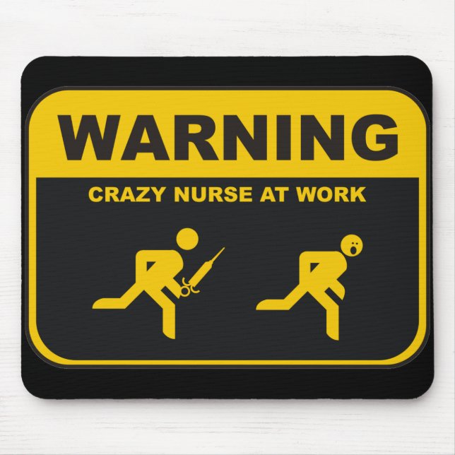 Crazy Nurse Mousepad (Front)