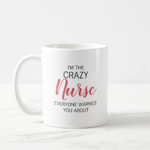 Crazy Nurse Personalised Name Coffee Mug