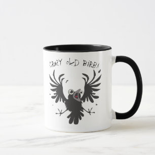 Crazy Old Birb! Raven Mug
