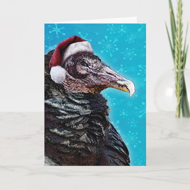 Crazy Old Buzzard Christmas Holiday Card (Front)