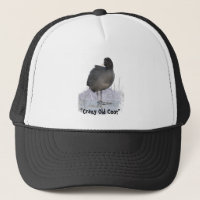 "Crazy Old Coot" Old Age Fun Coot Bird Art Quote