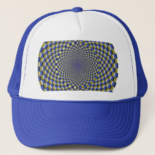 Crazy Optical Illusion - Temple Illusion Trucker Hat