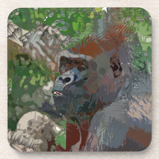 Crazy Paint - Gorilla Coaster (Front)