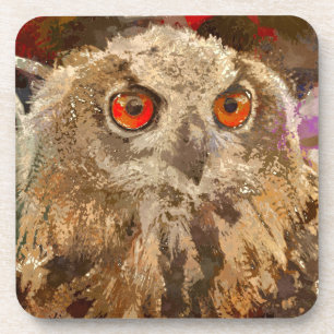 Crazy Paint - Owl Coaster