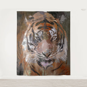 Crazy Paint - Tiger Tapestry