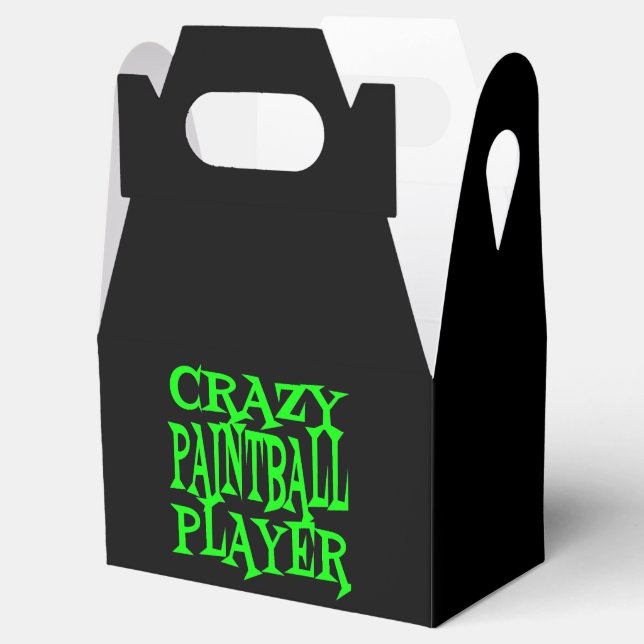 Crazy Paintball Player in Green Favour Box (Opened)