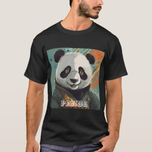 Crazy panda T-shirt design
