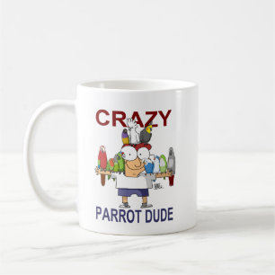 Crazy Parrot Dude Coffee Mug