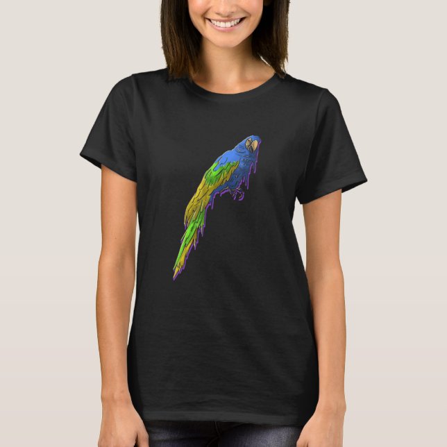 Crazy Parrot Lady Talking Bird Ornithology Bird Wh T-Shirt (Front)