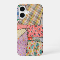 Crazy Patchwork Quilt With Zigzag Stitching