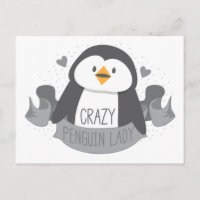 crazy penguin lady banner