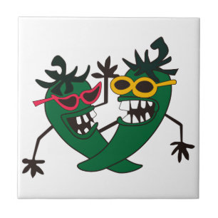 Crazy Peppers Tile