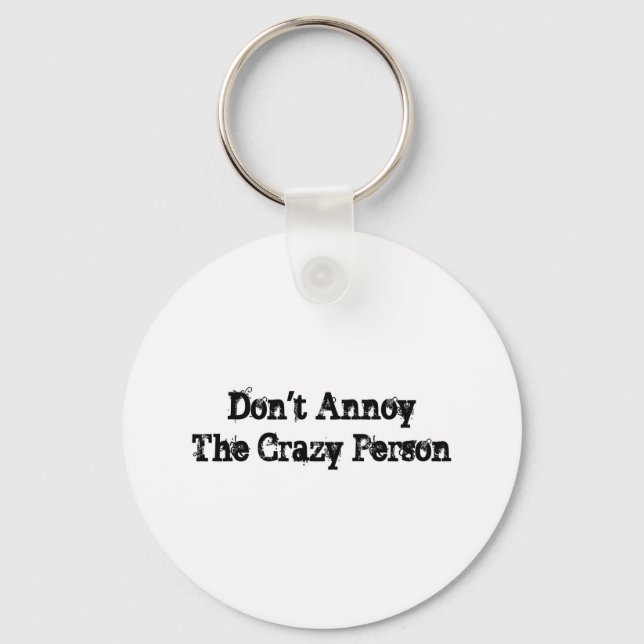Crazy Person Key Ring (Front)