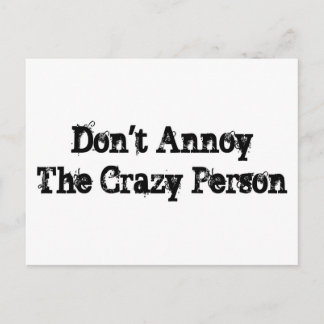 Crazy Person Postcard