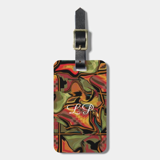 Crazy Personalised Luggage Tag (Front Vertical)