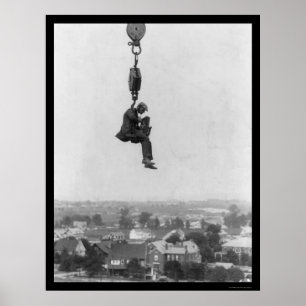 Crazy Photographer on the Hook of a Crane 1918 Poster