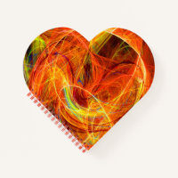 CRAZY PHOTON Abstract Orange Yellow Fractal Swirls