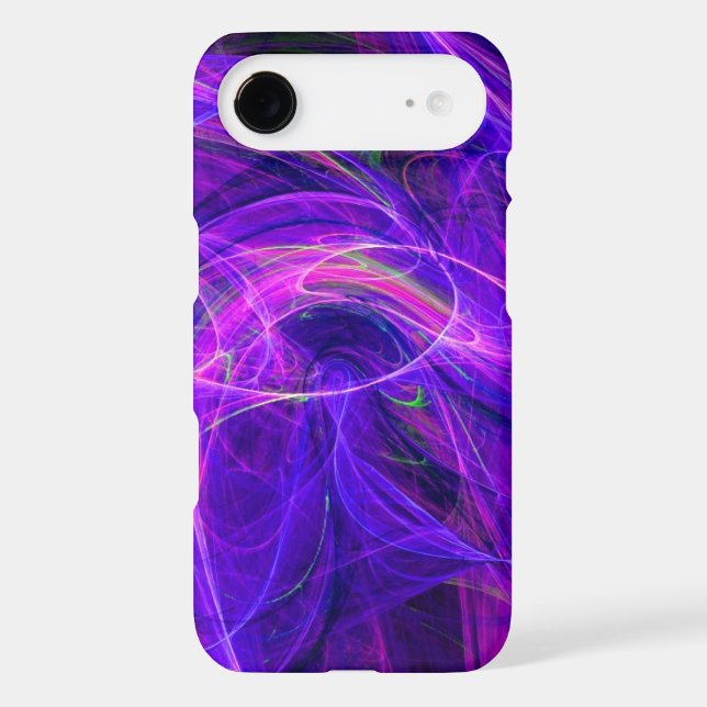 CRAZY PHOTON Blue Purple Fractals,Swirls,Abstract (Back)