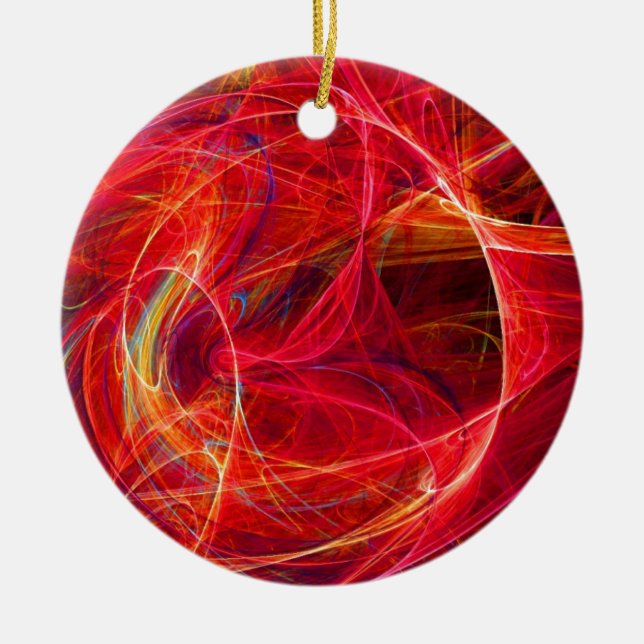 CRAZY PHOTON CERAMIC TREE DECORATION (Front)