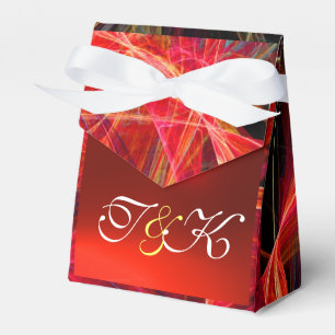 CRAZY PHOTON GEMSTONE RED RUBY MONOGRAM FAVOUR BOX