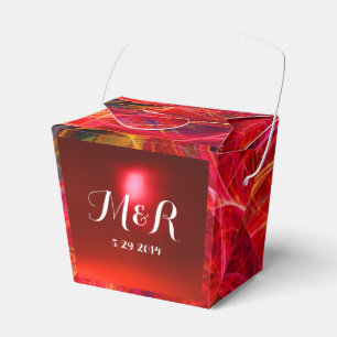CRAZY PHOTON GEMSTONE RED RUBY MONOGRAM FAVOUR BOX