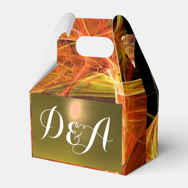 CRAZY PHOTON  GEMSTONE yellow MONOGRAM Favour Box (Front Side)