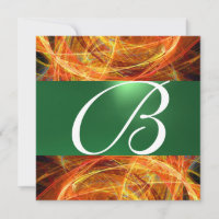 CRAZY PHOTON MONOGRAM yellow emerald green