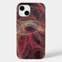 CRAZY PHOTON Pink Grey Fractal Waves